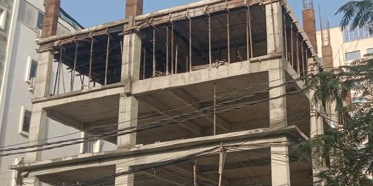 02 on going project commercial building at kondapur working-1